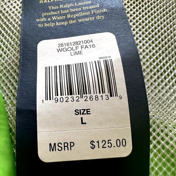 NWT Women's Ralph Lauren Polo Lime Green Vest MSRP $125 Large - Picture 8 of 9